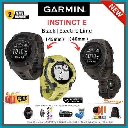 [NEW] Garmin Instinct E 45mm Rugged outdoor GPS smartwatches + FREE GIFTS